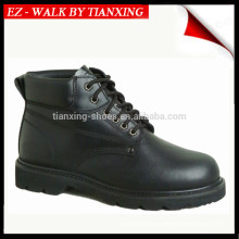 Safety shoes with genuine leather and steel toe